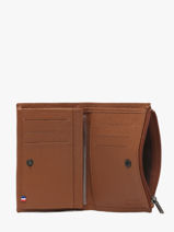 Portefeuille Porte-monnaie Cuir Etrier Marron madras EMAD619-vue-porte