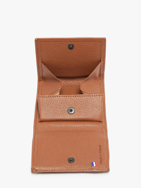 Leather Wallet Madras Etrier Brown madras EMAD097 other view 2